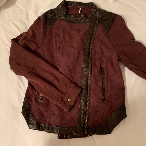Free People Jackets & Blazers - Free people maroon jacket Free People Jackets & Blazers - Free people maroon jacket